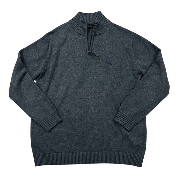 RODD & GUNN Gray Quarter Zip Sweater Men Size 3XL - Picture 1 of 8
